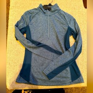 Danskin Workout Jacket half zip semi fitted Medium (8-10)  great condition teal